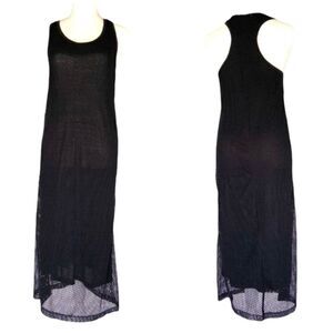 Black Mesh Racerback Tank Dress Cotton On XS